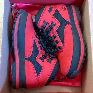 Timberland Toddler Red and Black Boots